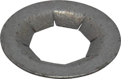 Value Collection - 5/8" OD, Spring Steel Push Nut - Zinc-Plated, 5/16" Shaft Diam - Exact Tool & Supply