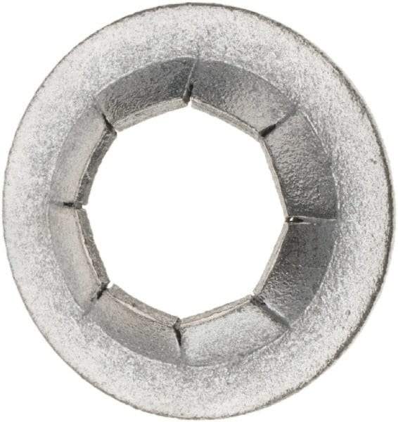 Value Collection - 3/4" OD, Spring Steel Push Nut - Zinc-Plated, 3/8" Shaft Diam - Exact Tool & Supply