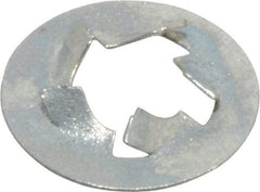 Value Collection - 1/4" Screw, 1/2" OD, Spring Steel Push Nut - Zinc-Plated - Exact Tool & Supply