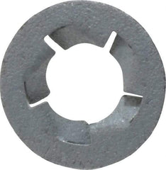 Au-Ve-Co Products - 5/16" Screw, 5/8" OD, Spring Steel Push Nut - Zinc-Plated - Exact Tool & Supply