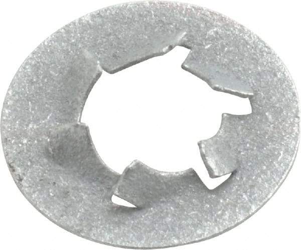 Value Collection - 3/8" Screw, 25/32" OD, Spring Steel Push Nut - Zinc-Plated - Exact Tool & Supply
