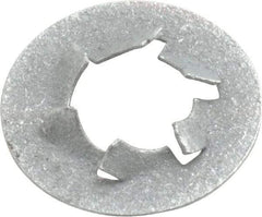 Value Collection - 3/8" Screw, 25/32" OD, Spring Steel Push Nut - Zinc-Plated - Exact Tool & Supply