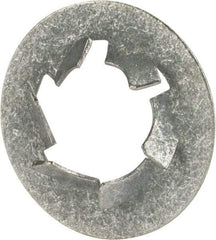 Value Collection - 7/16" Screw, 27/32" OD, Spring Steel Push Nut - Zinc-Plated - Exact Tool & Supply