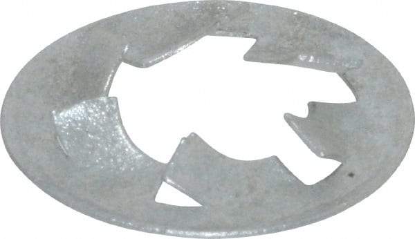 Value Collection - 1/2" Screw, 15/16" OD, Spring Steel Push Nut - Zinc-Plated - Exact Tool & Supply