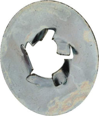 Au-Ve-Co Products - M6x1.00 Screw, 17mm OD, Spring Steel Push Nut - Zinc-Plated - Exact Tool & Supply