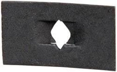 Value Collection - #8 to 32 Screw Size, 1/2" Long x 7/8" Wide, Rectangular Speed Nut - Spring Steel, Black Phosphate Finish, For Threaded Fasteners - Exact Tool & Supply