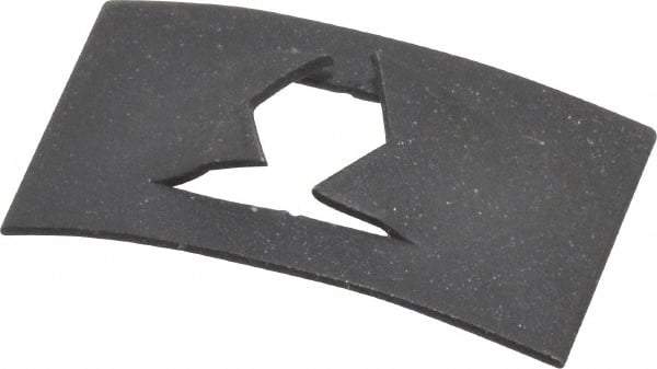 Value Collection - #10 to 24 Screw Size, 7/16" Long x 3/4" Wide, Rectangular Speed Nut - Spring Steel, Black Phosphate Finish, For Threaded Fasteners - Exact Tool & Supply
