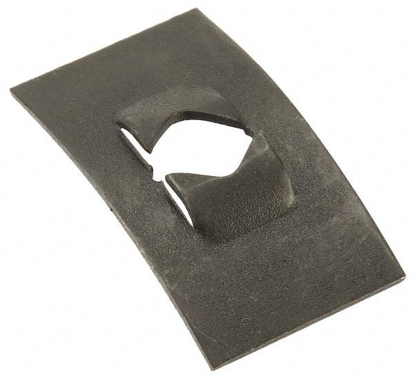 Value Collection - 1/4-20 Screw Size, 9/16" Long x 1" Wide, Rectangular Speed Nut - Spring Steel, Black Phosphate Finish, For Threaded Fasteners - Exact Tool & Supply