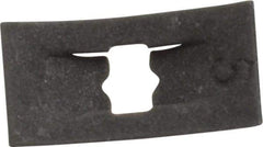 Au-Ve-Co Products - 1/4" Long x 7/16" Wide, Rectangular Speed Nut - 3/32" Hole Diam, Spring Steel, Black Phosphate Finish, For Nonthreaded Fasteners - Exact Tool & Supply