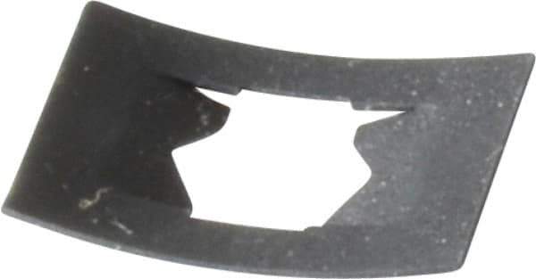Value Collection - 7/16" Long x 5/8" Wide, Rectangular Speed Nut - 1/4" Hole Diam, Spring Steel, Black Phosphate Finish, For Nonthreaded Fasteners - Exact Tool & Supply