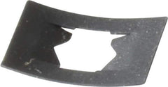 Value Collection - 7/16" Long x 5/8" Wide, Rectangular Speed Nut - 1/4" Hole Diam, Spring Steel, Black Phosphate Finish, For Nonthreaded Fasteners - Exact Tool & Supply