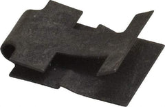 Value Collection - #14 Screw, 0.025 to 1/8" Thick, Spring Steel Standard U Nut - 3/8" Center Edge, Black Phosphate Finish - Exact Tool & Supply