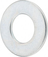 Value Collection - 3/8" Screw, Steel SAE Flat Washer - 13/32" ID x 13/16" OD, 1/16" Thick, Zinc-Plated Finish - Exact Tool & Supply