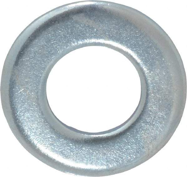 Value Collection - 7/16" Screw, Steel SAE Flat Washer - 15/32" ID x 59/64" OD, 1/16" Thick, Zinc-Plated Finish - Exact Tool & Supply