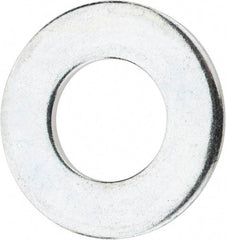 Value Collection - 9/16" Screw, Steel SAE Flat Washer - 19/32" ID x 1-3/16" OD, 3/32" Thick, Zinc-Plated Finish - Exact Tool & Supply