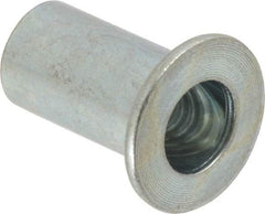 Value Collection - 5/16-18, 0.03 to 0.115" Grip, 27/64" Drill, Steel Standard Rivet Nut - Flat Head - Exact Tool & Supply