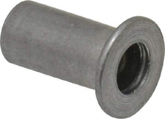 Value Collection - #8-32, 0.01 to 0.08" Grip, #2, Aluminum Standard Rivet Nut - Flat Head - Exact Tool & Supply