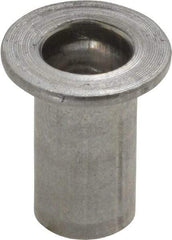 Value Collection - 5/16-18, 0.03 to 0.115" Grip, 27/64" Drill, Aluminum Standard Rivet Nut - Flat Head - Exact Tool & Supply