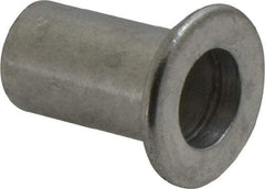 Value Collection - 3/8-16, 0.03 to 0.115" Grip, 1/2" Drill, Aluminum Standard Rivet Nut - Flat Head - Exact Tool & Supply