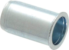 Value Collection - #10-32, 0.01 to 0.08" Grip, Steel Standard Rivet Nut - Drill Size Letter F, Expander Head - Exact Tool & Supply