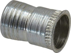 Marson - #8-32, 3/8" OAL, Thread-Sert Threaded Insert - 1/4" Hole Diam, 0.282" Head Diam, Steel - Exact Tool & Supply