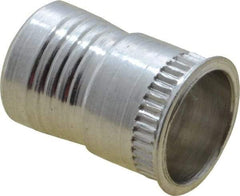 Marson - #8-32, 3/8" OAL, Thread-Sert Threaded Insert - 1/4" Hole Diam, 0.282" Head Diam, Aluminum - Exact Tool & Supply