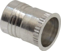 Marson - #10-24, 3/8" OAL, Thread-Sert Threaded Insert - 0.281" Hole Diam, 0.314" Head Diam, Aluminum - Exact Tool & Supply