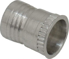 Marson - #10-32, 3/8" OAL, Thread-Sert Threaded Insert - 0.281" Hole Diam, 0.314" Head Diam, Aluminum - Exact Tool & Supply
