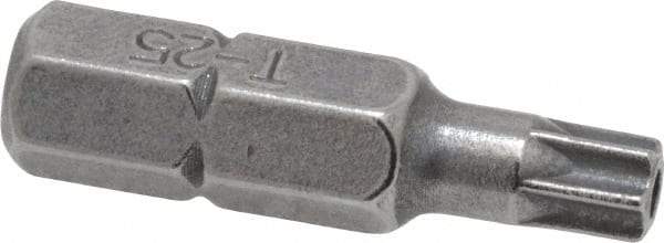Value Collection - Tamper Resistant Torx Screwdriver Bit - 1" OAL - Exact Tool & Supply
