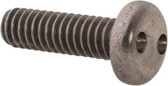 Made in USA - #12-24 UNC, 3/4" OAL Spanner Drive Machine Screw - Pan Head, Grade 18-8 Stainless Steel, Uncoated, Without Washer - Exact Tool & Supply