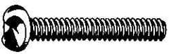 Made in USA - #6-32 UNC, 3/4" Length Under Head One Way Drive Machine Screw - Round Head, Grade 18-8 Stainless Steel, Uncoated, Without Washer - Exact Tool & Supply
