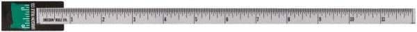 Made in USA - 3 Ft. Long x 1-1/4 Inch Wide, 1/16 Inch Graduation, Clear, Mylar Adhesive Tape Measure - Reads Top to Bottom, Vertical Rules - Exact Tool & Supply