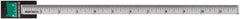 Made in USA - 3 Ft. Long x 1-1/4 Inch Wide, 1/16 Inch Graduation, Clear, Mylar Adhesive Tape Measure - Reads Top to Bottom, Vertical Rules - Exact Tool & Supply