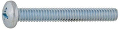 Value Collection - 1/4-20 UNC, 1" Length Under Head Phillips Drive Machine Screw - Pan Head, Grade 2 Steel, Without Washer - Exact Tool & Supply