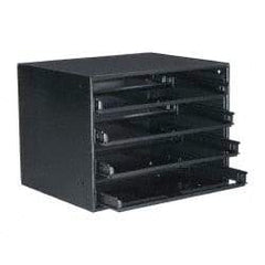 Durham - Small Parts Slide Rack Cabinet - 15-3/4" Deep x 15" Wide x 20" High - Exact Tool & Supply