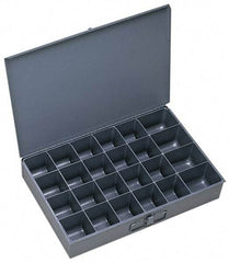Durham - 1 Drawer, 24 Compartment, Small Parts Assortment Storage Drawer - 12" Deep x 18-1/2" Wide - Exact Tool & Supply