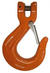 CM - 3/4 Inch Chain Diameter, Grade 80 Clevis Hook - 28,300 Lbs. Load Capacity, 13/16 Inch Inside Diameter, 2-1/2 Inch Hook Throat, 1-3/4 Inch Hook Width - Exact Tool & Supply