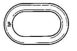 Peerless Chain - Alloy Steel Oblong Assembly - 1-1/2 Inch Diameter, 49,000 Lbs. Load Limit - Exact Tool & Supply
