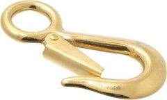 Value Collection - 4-1/8" Long Snap Hook - Solid Brass with 5/8" Snap Opening - Exact Tool & Supply