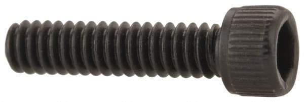 Unbrako - #2-56 UNC Hex Socket Drive, Socket Cap Screw - Alloy Steel, Black Oxide Finish, 3/8" Length Under Head - Exact Tool & Supply