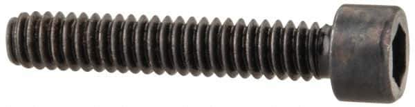Unbrako - #2-56 UNC Hex Socket Drive, Socket Cap Screw - Alloy Steel, Black Oxide Finish, 1/2" Length Under Head - Exact Tool & Supply