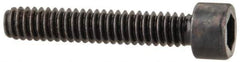 Unbrako - #2-56 UNC Hex Socket Drive, Socket Cap Screw - Alloy Steel, Black Oxide Finish, 1/2" Length Under Head - Exact Tool & Supply