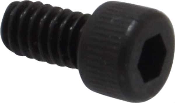 Unbrako - #5-40 UNC Hex Socket Drive, Socket Cap Screw - Alloy Steel, Black Oxide Finish, 1/4" Length Under Head - Exact Tool & Supply