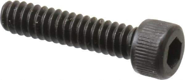 Unbrako - #6-32 UNC Hex Socket Drive, Socket Cap Screw - Alloy Steel, Black Oxide Finish, 5/8" Length Under Head - Exact Tool & Supply