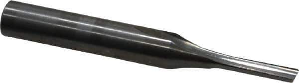 Onsrud - 1/8" Diam, 1/4" Shank Diam, 1/2" Length of Cut, 1 Flute Single Edge Straight Router Bit - 2" Overall Length, Right Hand Cut, Solid Carbide - Exact Tool & Supply