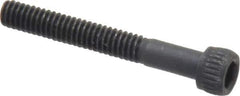 Unbrako - #8-32 UNC Hex Socket Drive, Socket Cap Screw - Alloy Steel, Black Oxide Finish, 1-1/4" Length Under Head - Exact Tool & Supply
