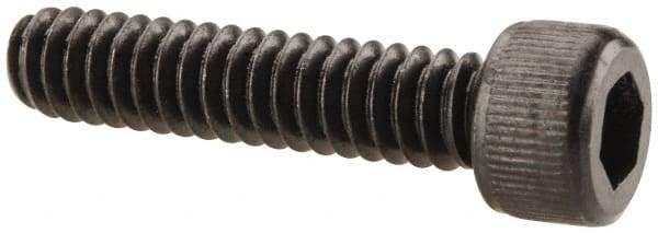 Unbrako - #10-24 UNC Hex Socket Drive, Socket Cap Screw - Alloy Steel, Black Oxide Finish, 7/8" Length Under Head - Exact Tool & Supply
