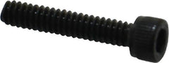 Unbrako - #10-24 UNC Hex Socket Drive, Socket Cap Screw - Alloy Steel, Black Oxide Finish, 1" Length Under Head - Exact Tool & Supply