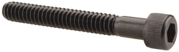 Unbrako - #10-24 UNC Hex Socket Drive, Socket Cap Screw - Alloy Steel, Black Oxide Finish, 1-1/2" Length Under Head - Exact Tool & Supply