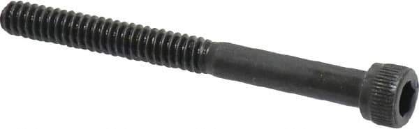 Unbrako - #10-24 UNC Hex Socket Drive, Socket Cap Screw - Alloy Steel, Black Oxide Finish, 2" Length Under Head - Exact Tool & Supply